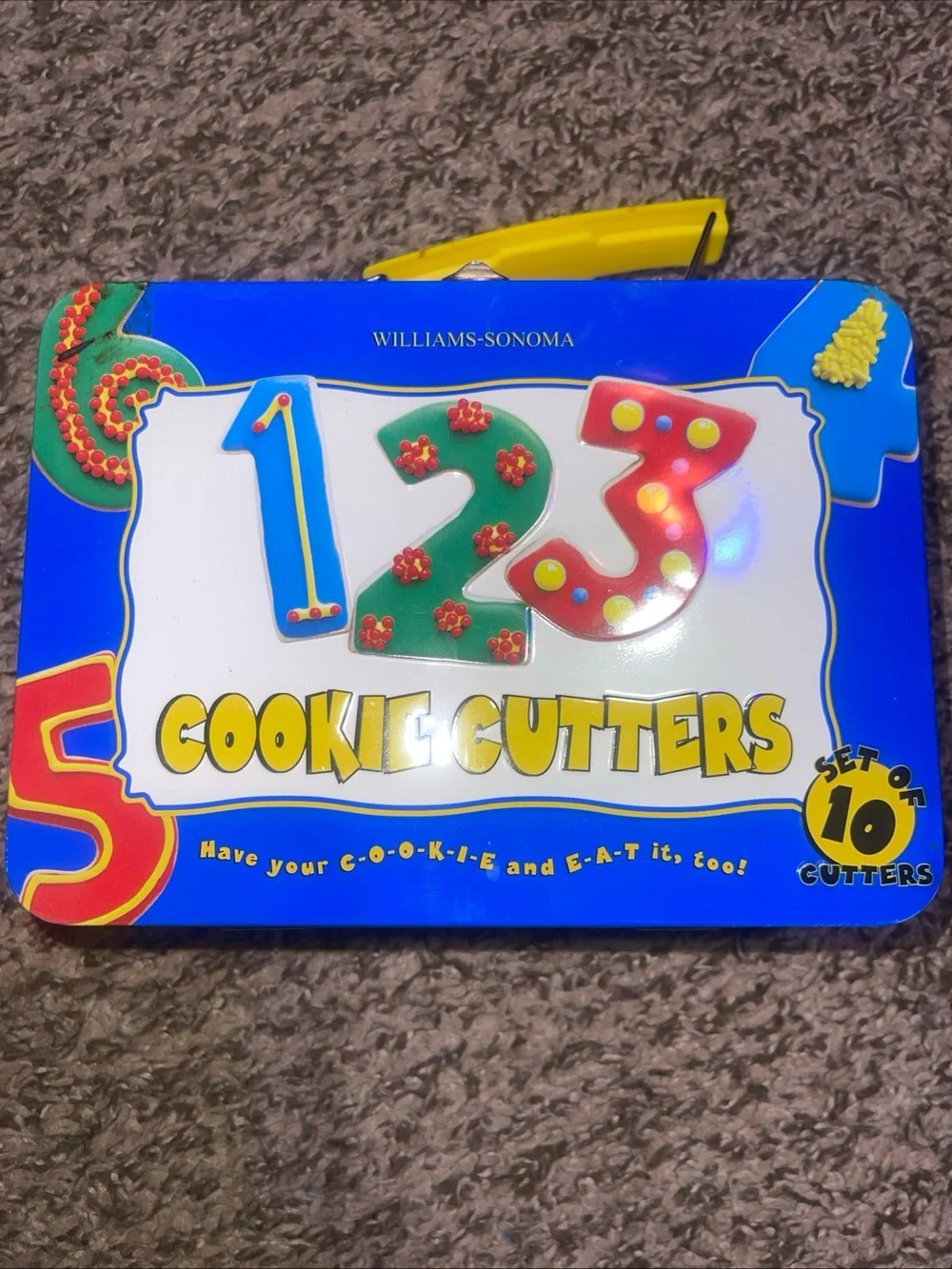 Williams Sonoma 1-2-3 Number Cookie Cutters - Blue, Green, Red